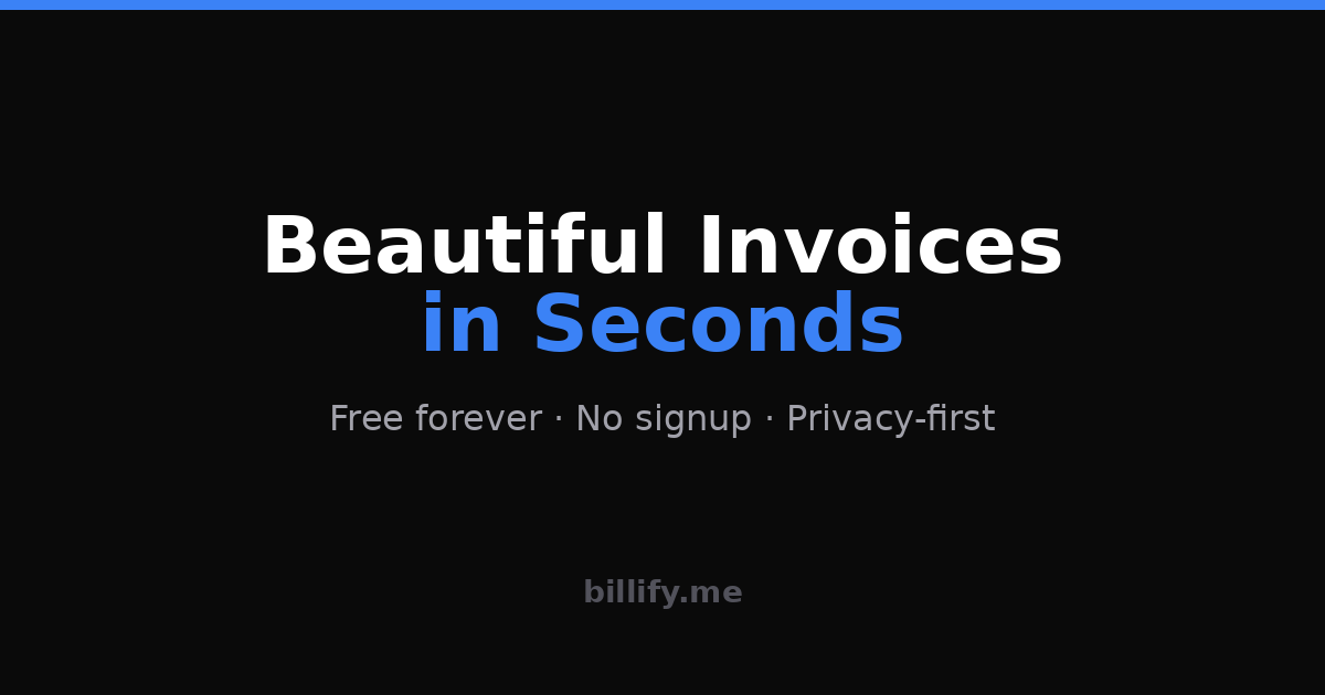 I built a free invoice generator that doesn't demand your email or credit card logo